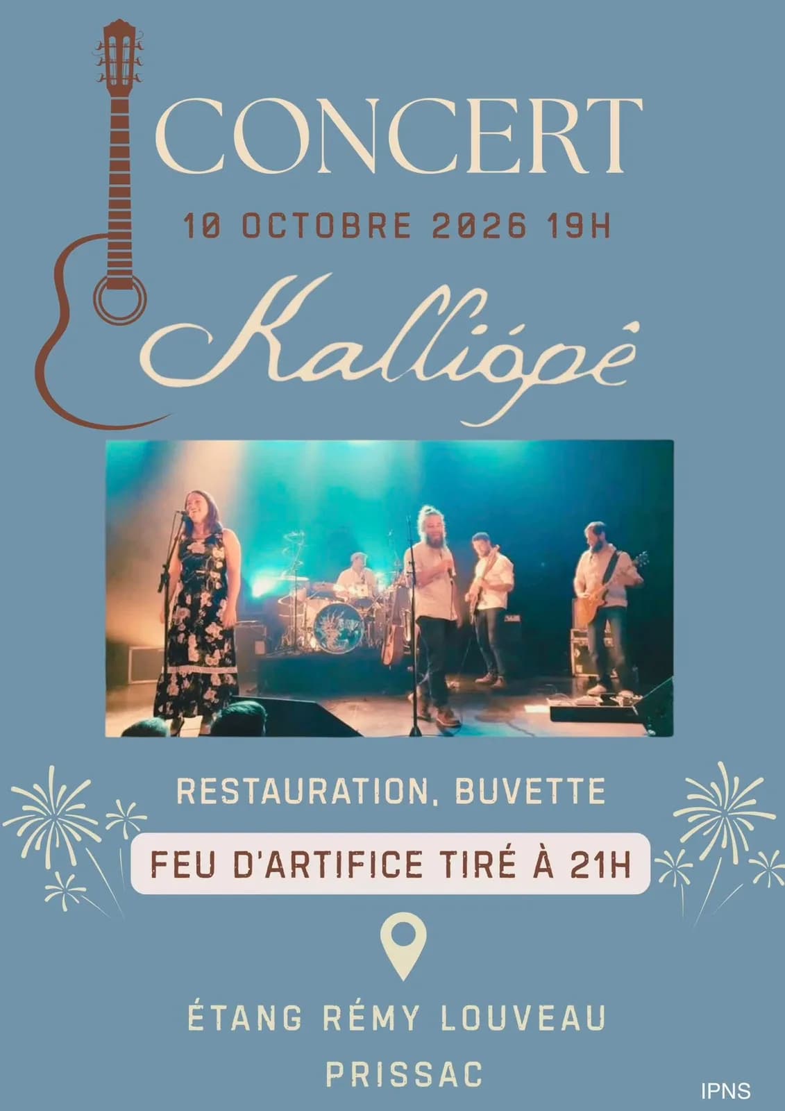 Image 1 : Concert et feu d'artifice background