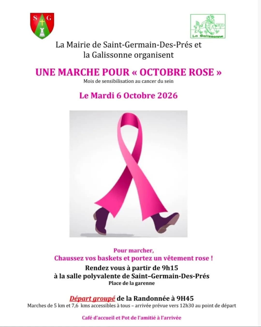 Image 1 : Marche pour Octobre rose background