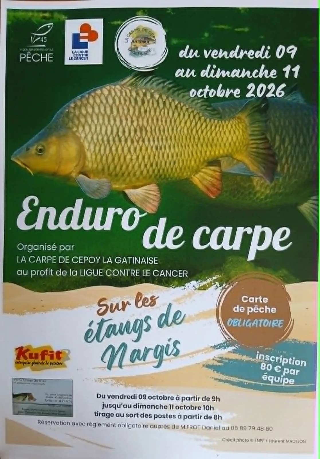 Image 1 : Enduro de carpe background