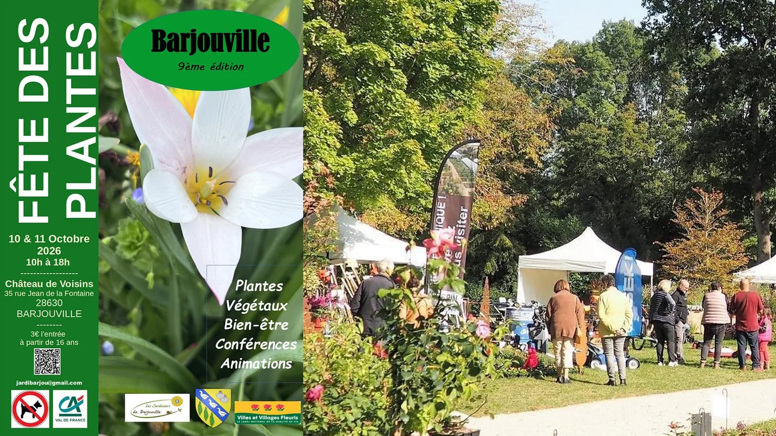 Image 1 : Fête des Plantes 2026 de Barjouville background