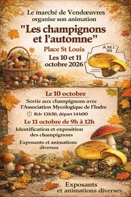 Image 2 : Les champignons et l'automne background