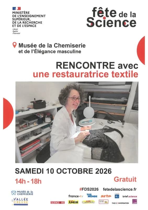 Image 1 : Une rencontre à la Chemiserie pour la Fête de la science ! background