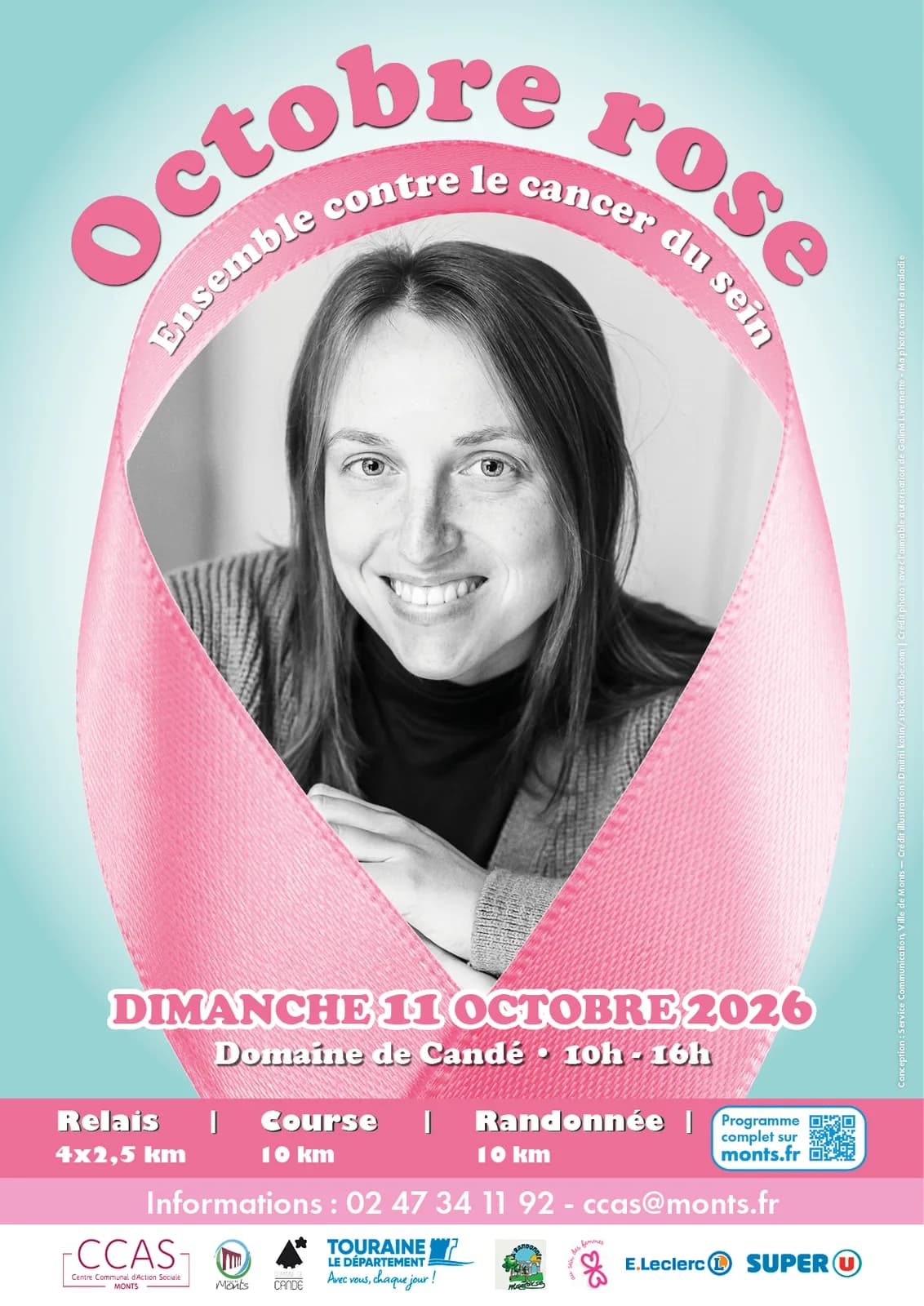 Image 1 : Octobre Rose à Candé : relais, course, randonnée background