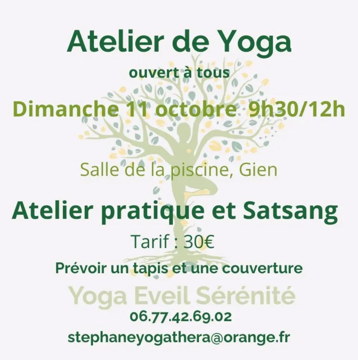Image 1 : Atelier yoga background