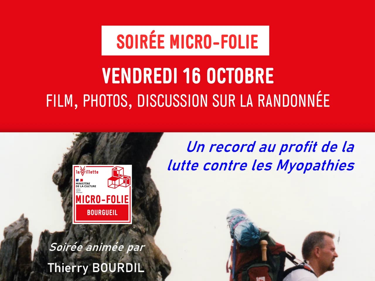 Image 1 : Soirée Micro-Folie / Projection du film de Thierry Bourdil background