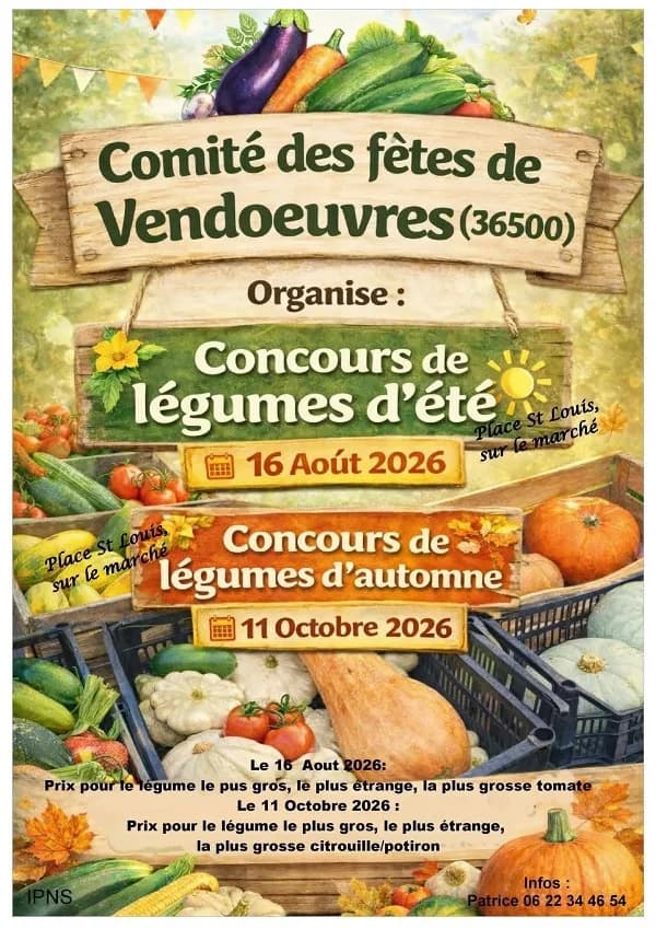 Image 1 : Concours de légumes d'automne background