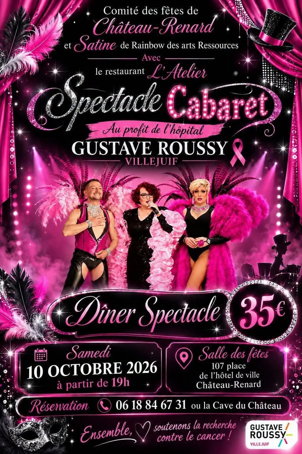 Image 1 : Spectacle Cabaret au profit de l'Institut Gustave Roussy background