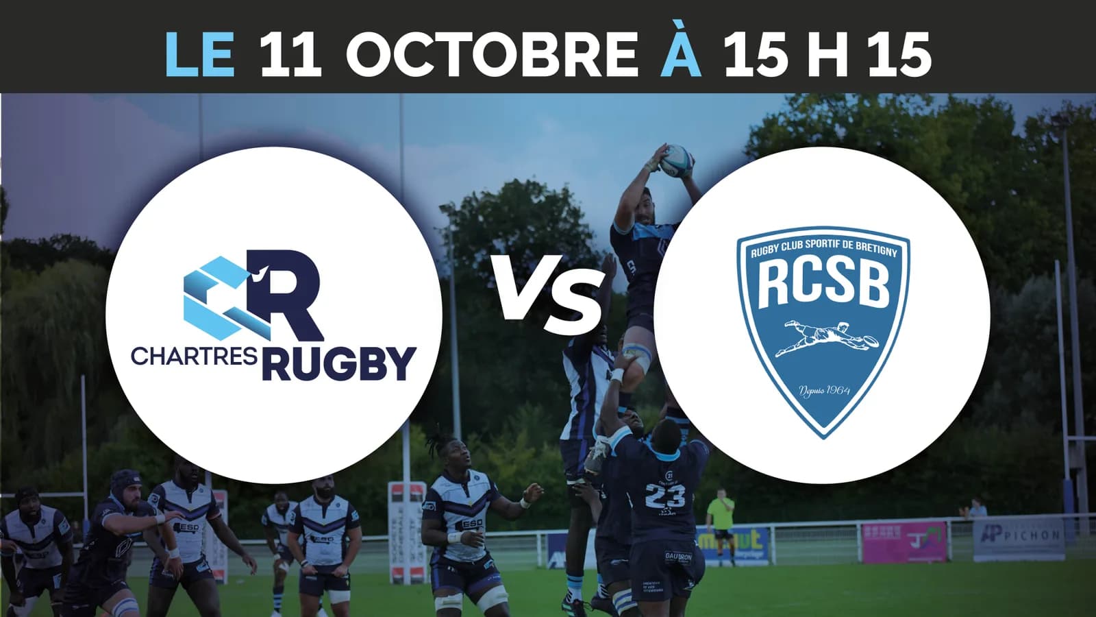 Image 1 : C'Chartres Rugby vs Rugby Club CS Brétigny background