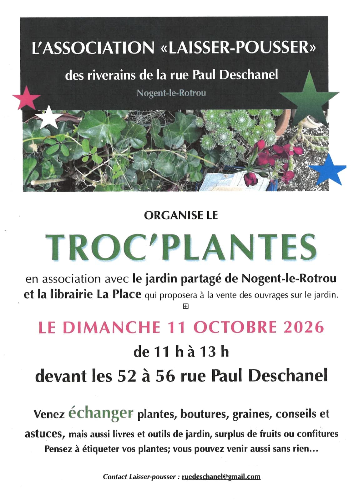 Image 1 : Troc'Plantes par l'asso "Laisser-Pousser" background