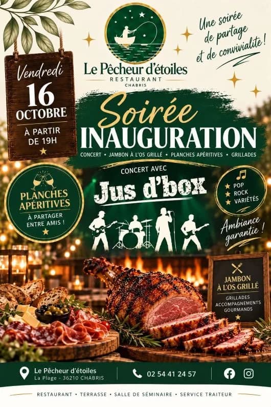 Image 1 : Soirée d'inauguration du Pêcheur d'étoiles background