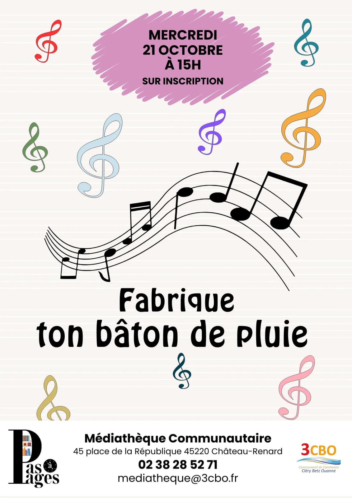 Image 1 : Atelier : Fabrique ton bâton de pluie background
