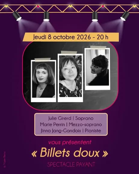 Image 1 : "Billets doux" de Julie Girerd, Marie Perrin et Jinna jang-Gandois - Bléré Opéra de Poche #11 background