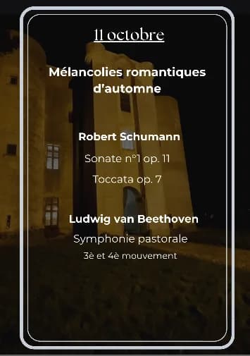 Image 2 : Concert exceptionnel de Bruno Peltre au Château de Sagonne background