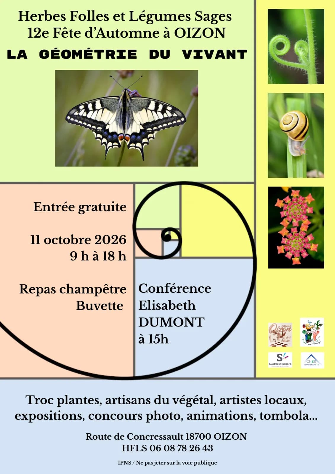 Image 1 : Fête d'automne "La géométrie du Vivant" background
