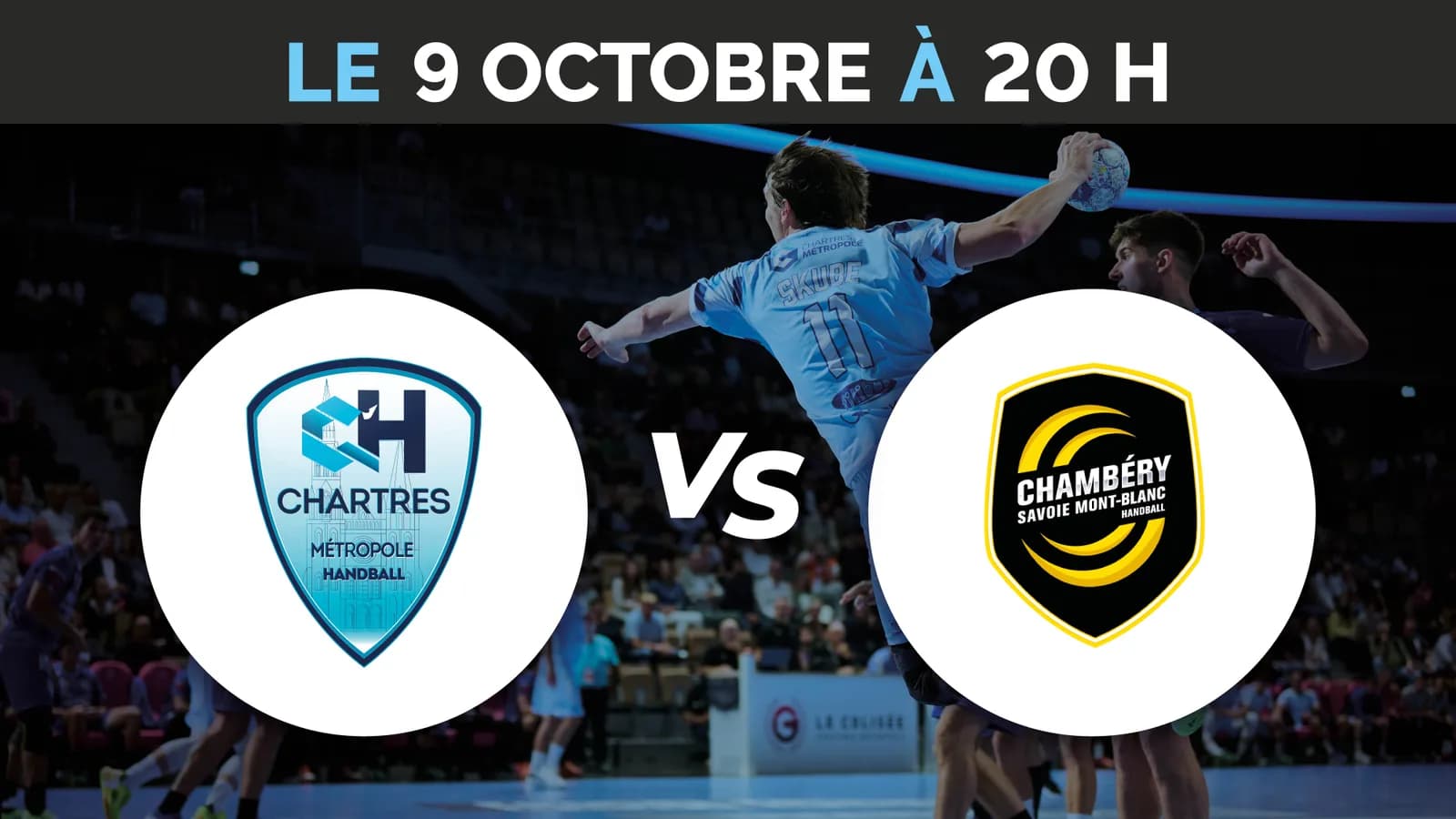 Image 1 : C'Chartres Métropole Handball vs Chambéry background