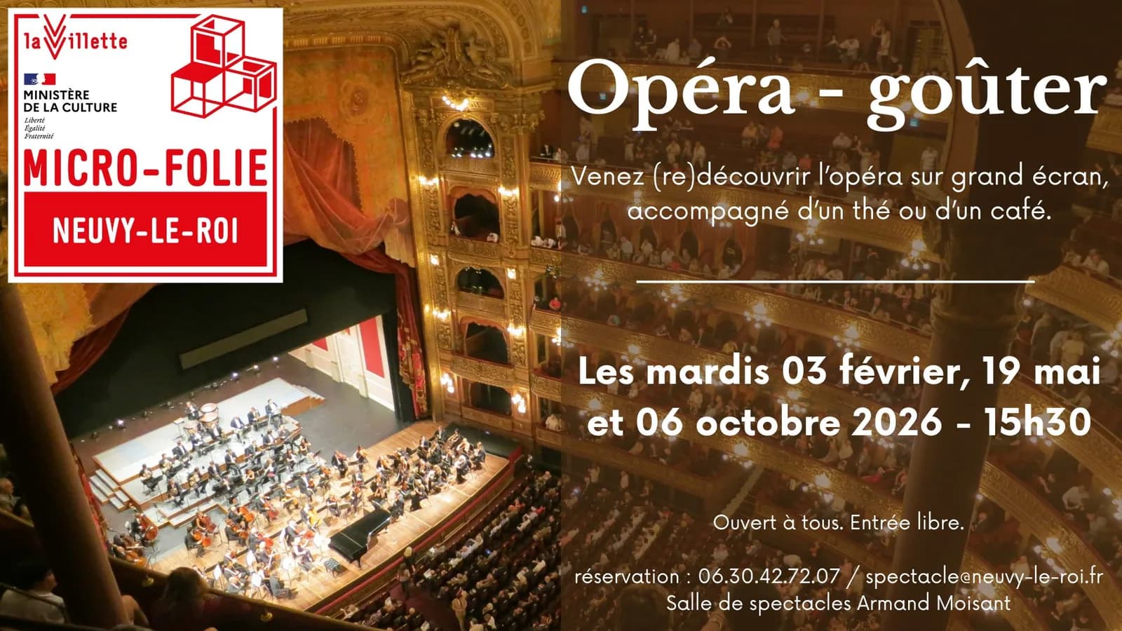 Image 1 : Opéra- Goûter dans le cadre des microfolies (musée numérique) background