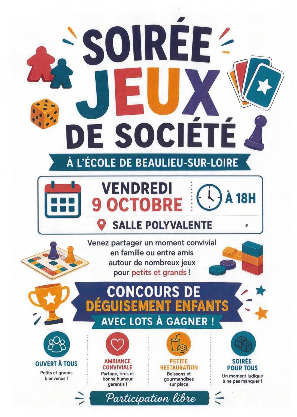 Image 1 : Soirée jeux de société background