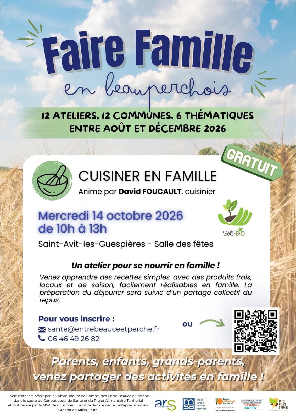 Image 1 : Atelier "Faire Famille en Beauperchois" : Cuisiner en famille background