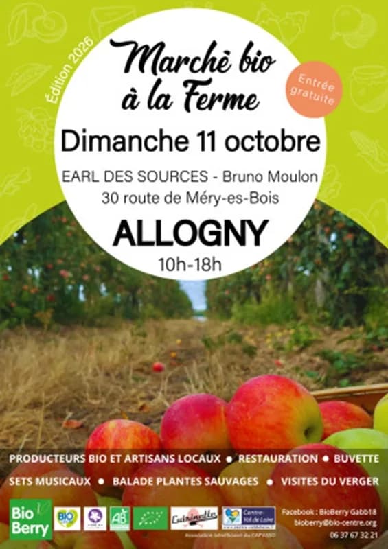 Image 1 : Marché Bio à la Ferme background