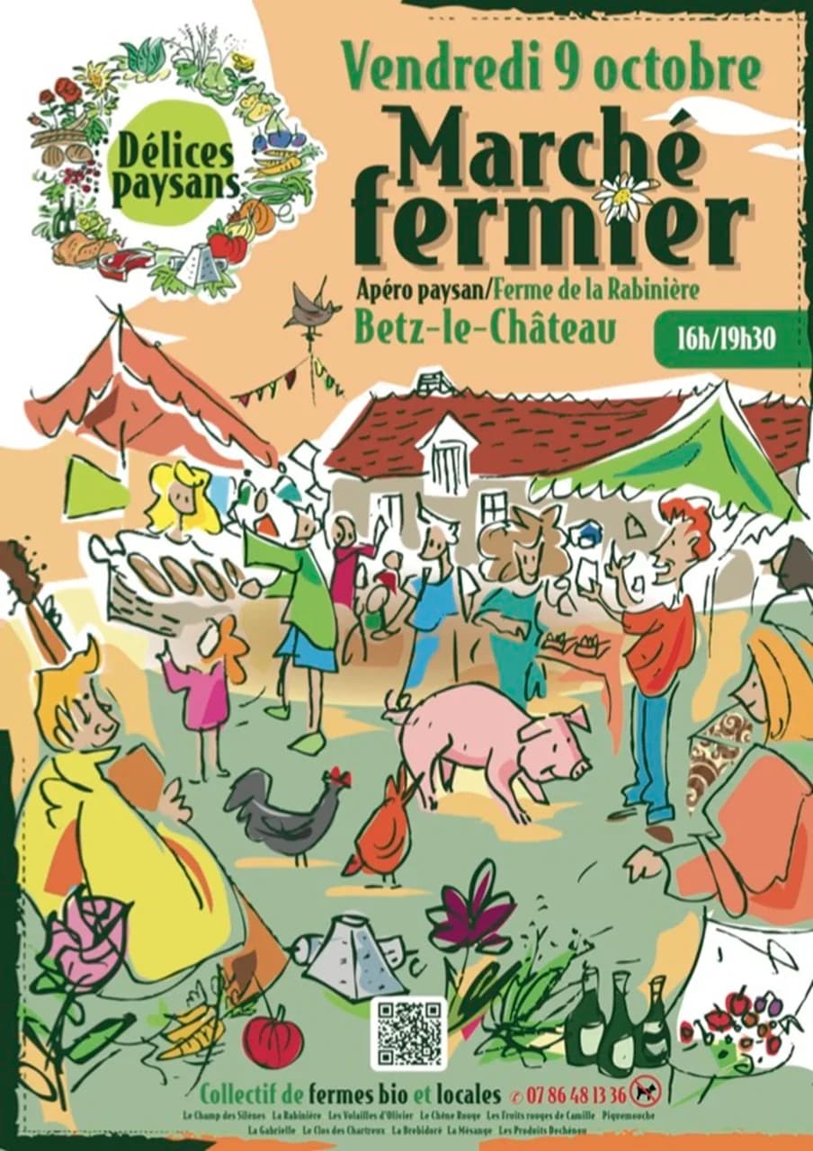 Image 1 : Marché fermier Délices paysans background