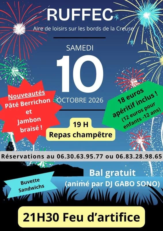 Image 2 : Soirée champêtre et feu d'artifice background