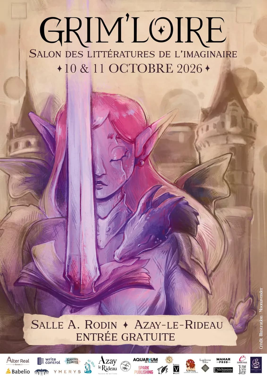 Image 1 : Salon Grim'Loire - Salon des Littératures de l'imaginaire background
