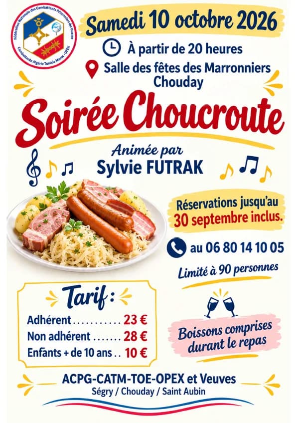 Image 1 : Soirée "Choucroute" background