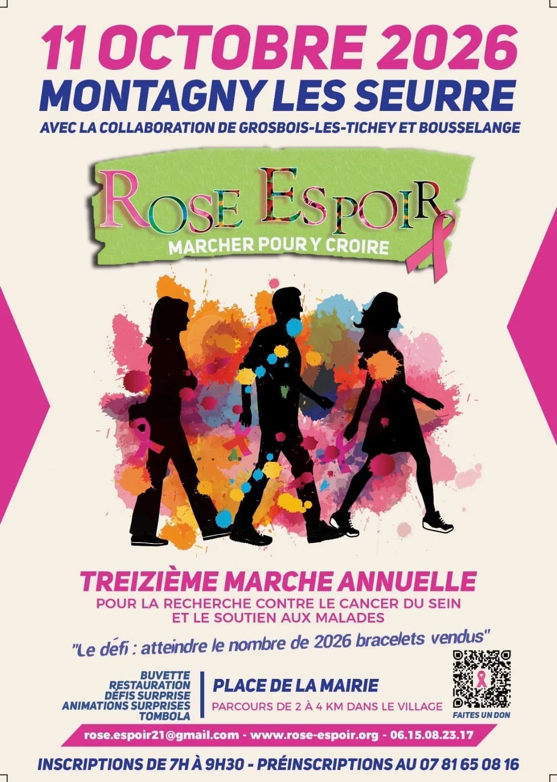 Image 1 : Rose Espoir : marcher pour y croire ! background