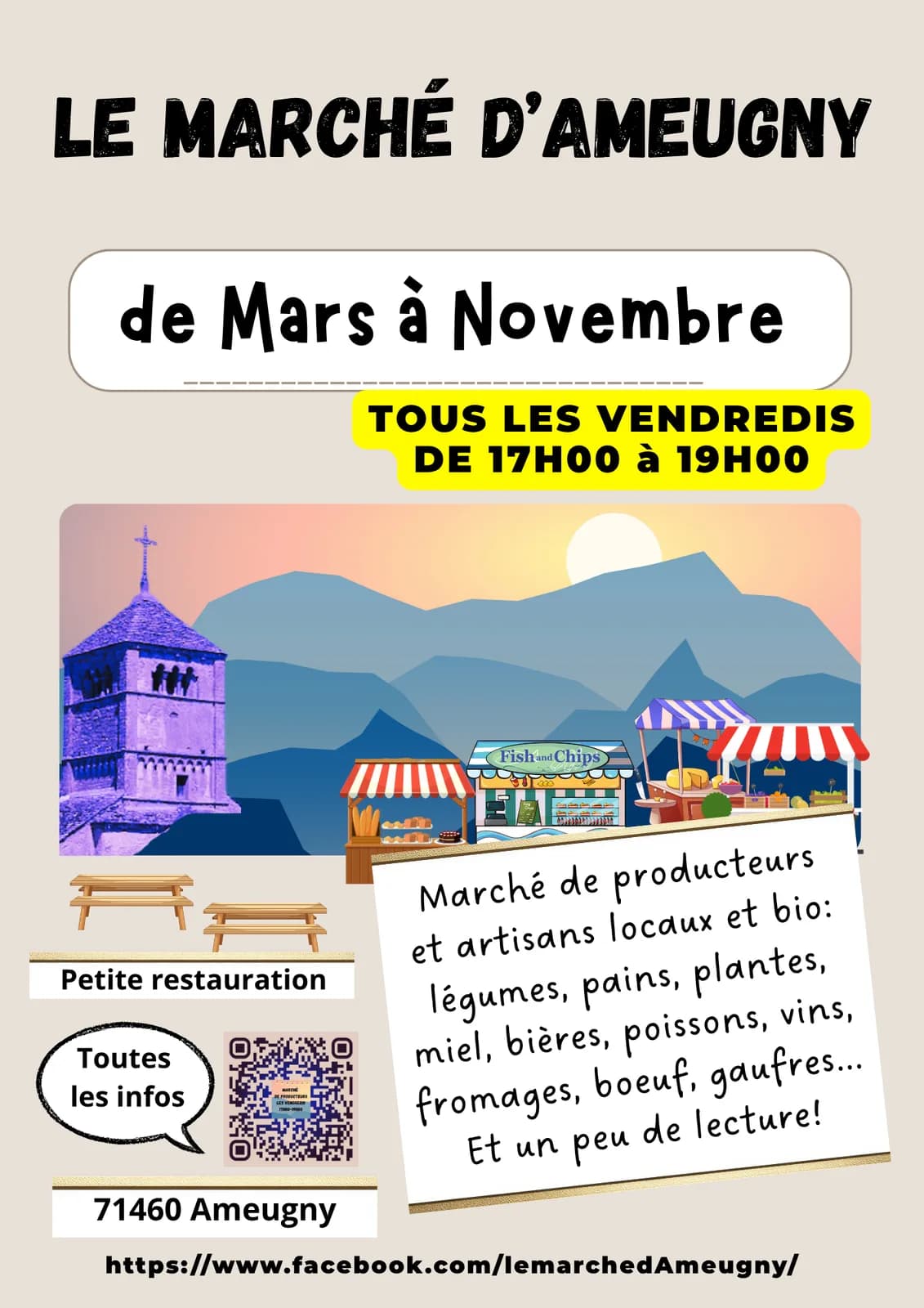 Image 1 : Le marché d'Ameugny background