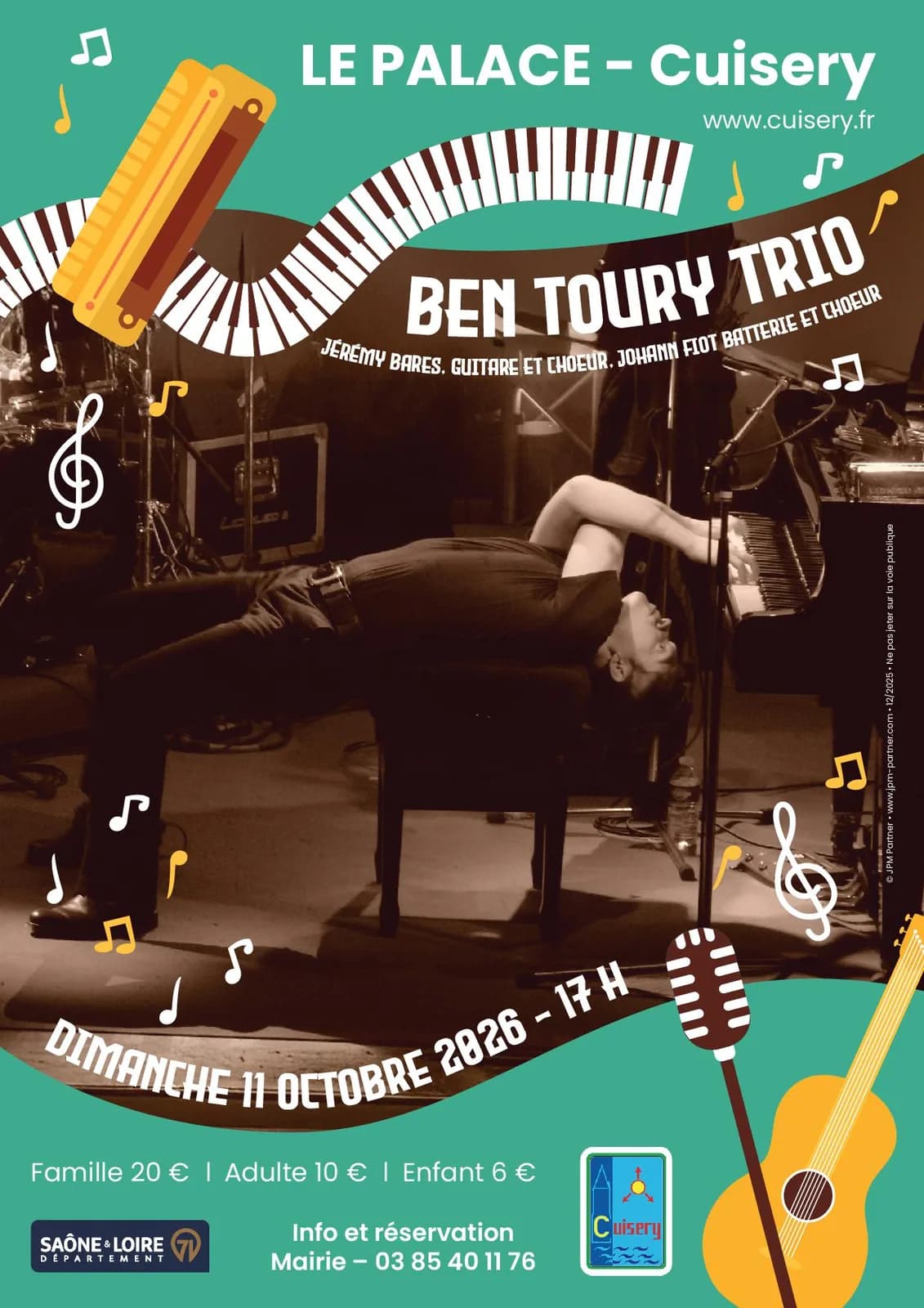 Image 1 : Concert Ben Toury Trio background