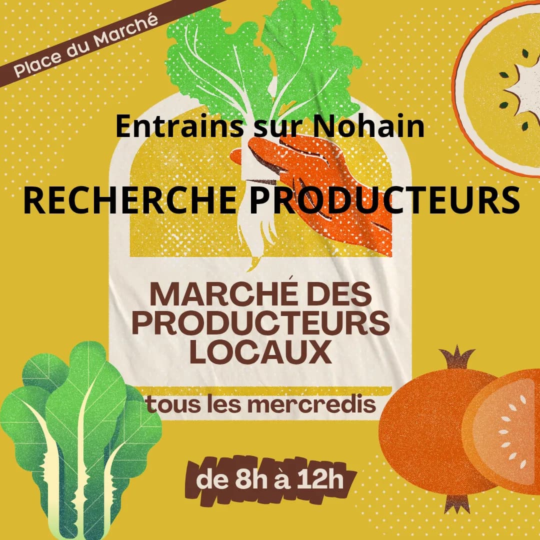 Image 1 : MARCHE HEBDOMADAIRE ENTRAINS-SUR-NOHAIN background