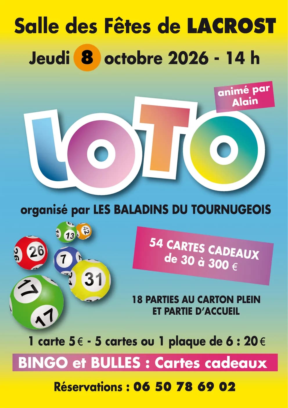 Image 1 : Loto de la chorale «les Baladins du Tournugeois» background