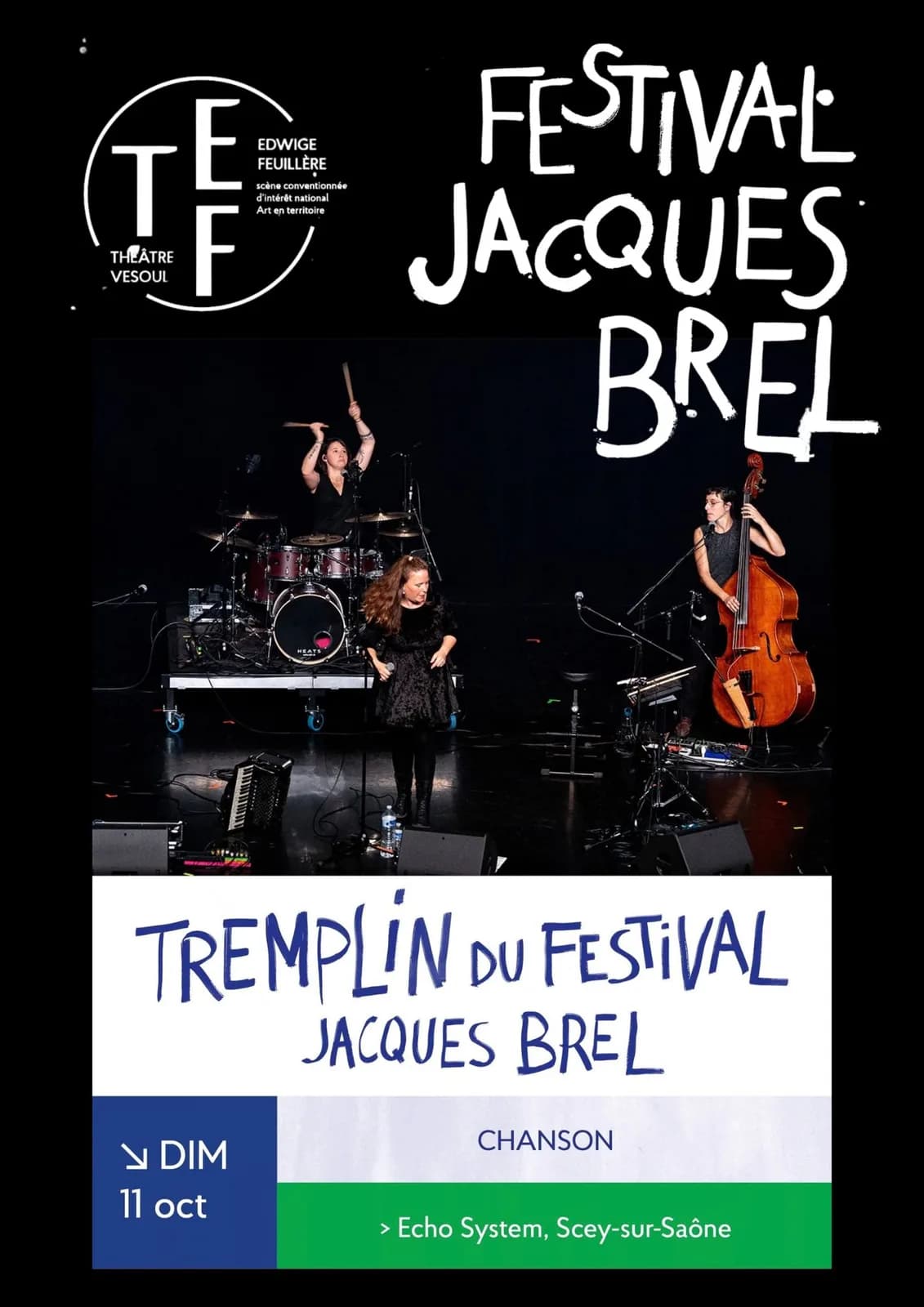 Image 1 : TREMPLIN DU FESTIVAL JACQUES BREL background