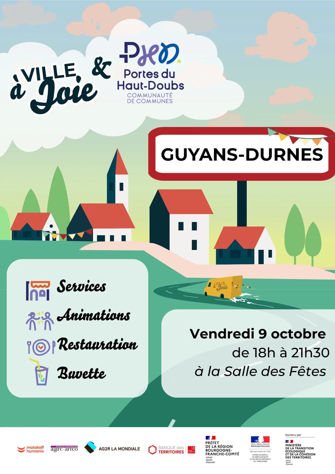 Image 1 : Ville à joie à Guyans-Durnes background