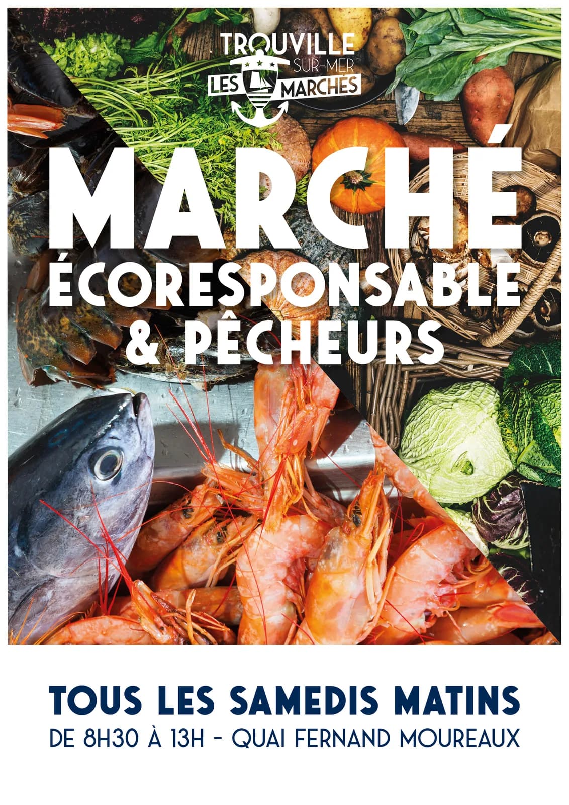 Image 2 : Marché éco-responsable et pêcheurs background