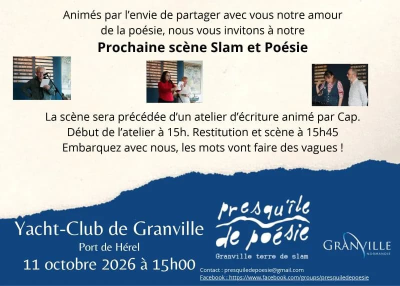 Image 1 : Scène ouverte de Slam et Atelier d'écriture background