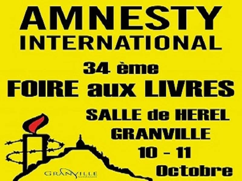 Image 1 : Amnesty international : 34e foire aux livres background