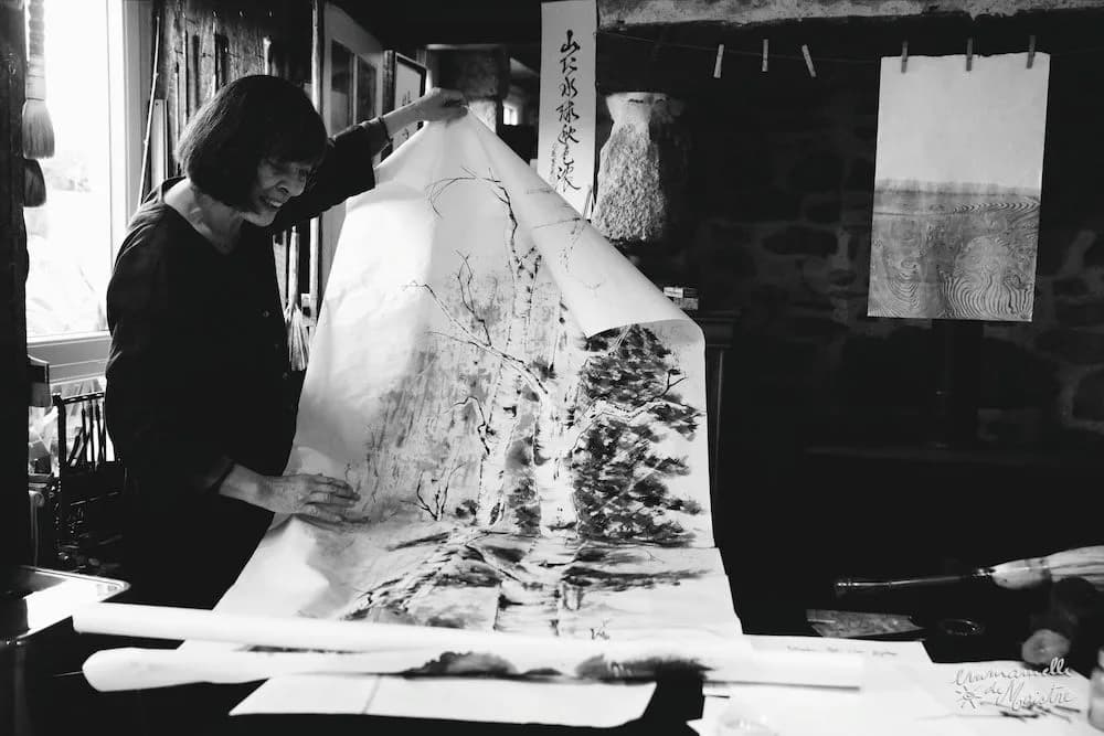 Image 1 : Atelier peinture sumie background