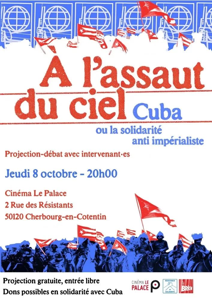 Image 1 : Ciné-débat "A l'assaut du ciel : Cuba ou la solidarité anti-impérialiste" background