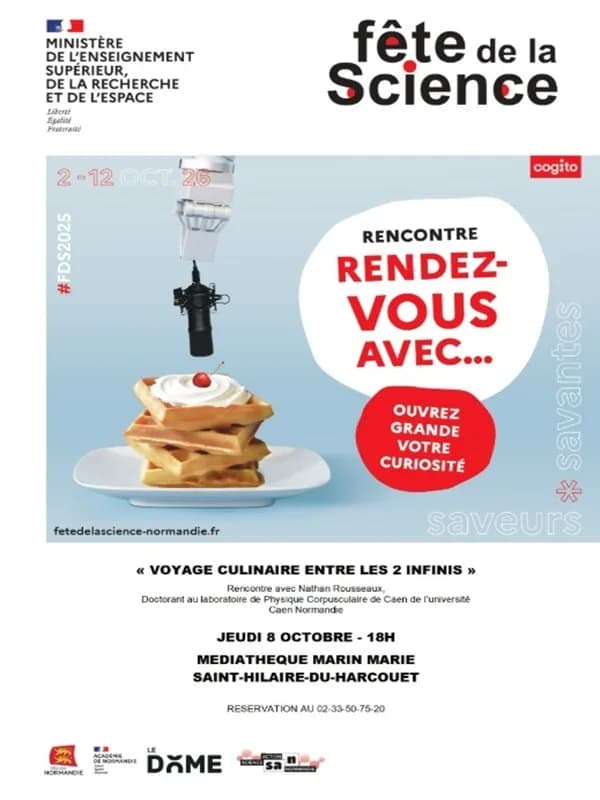 Image 1 : Fête de la science > Voyage culinaire entre deux infinis background