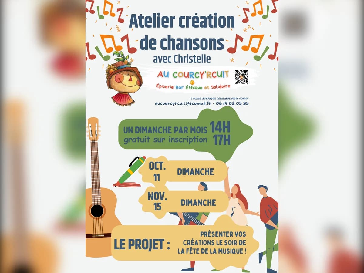 Image 1 : Atelier création de chansons background