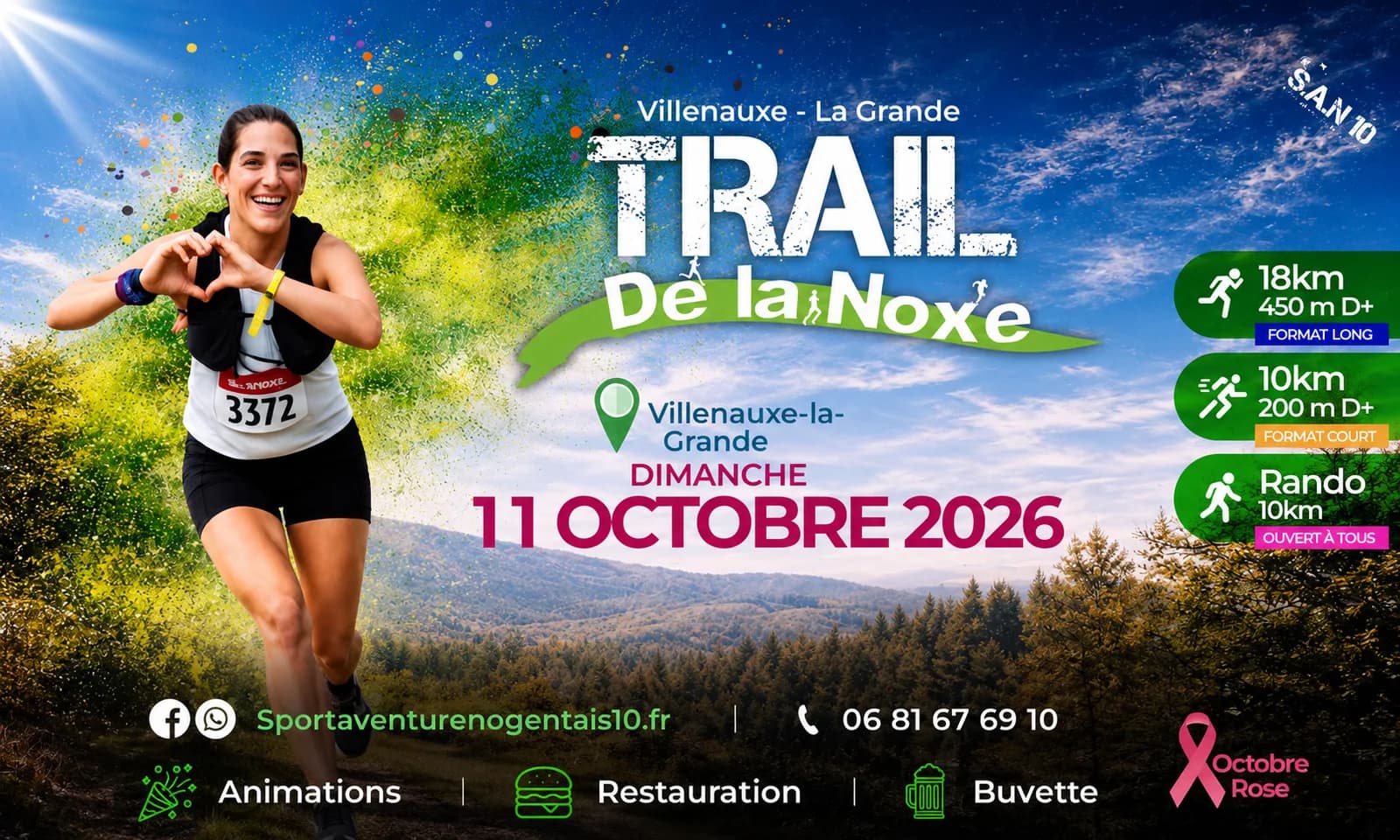 Image 1 : Le Trail de la Noxe revient à Villenauxe-la-Grande ! background