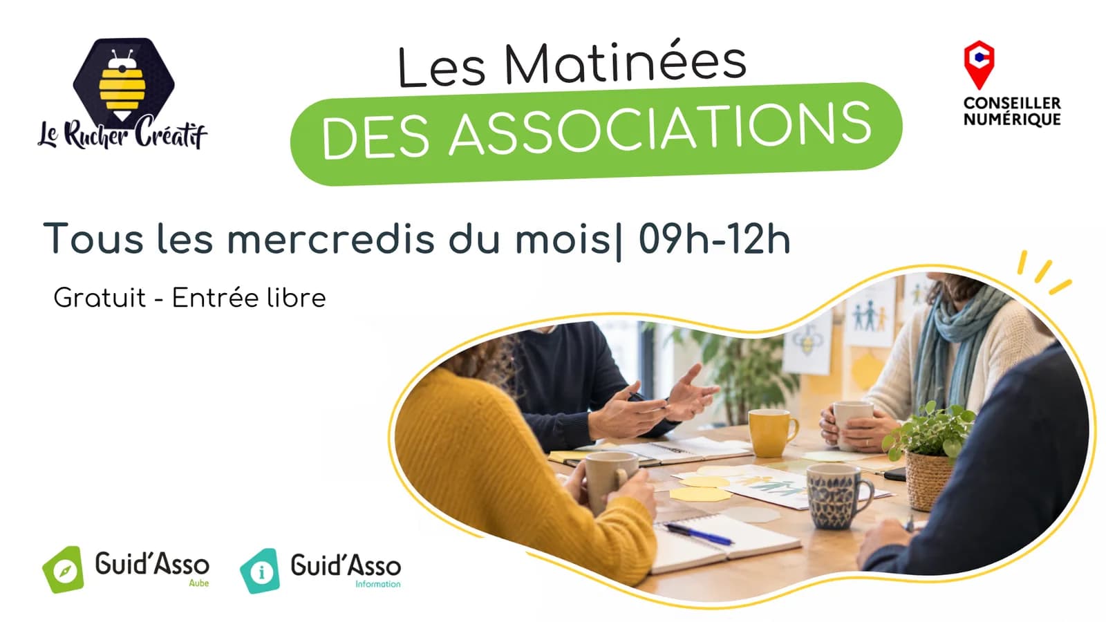 Image 1 : Les Matinées des Associations background