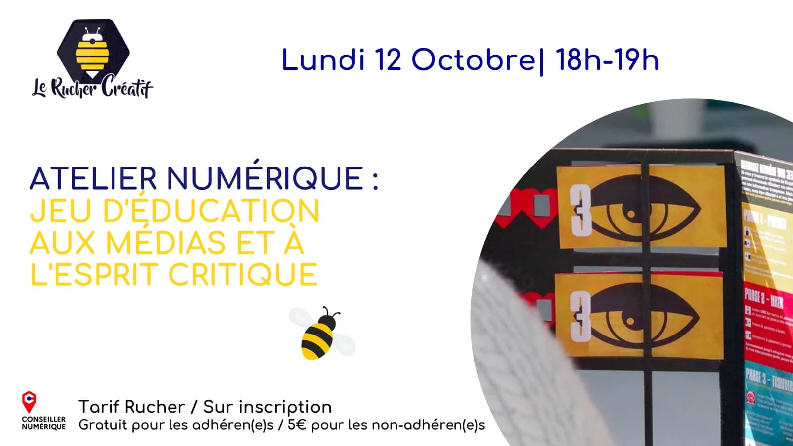 Image 1 : Atelier Numérique : Esprit critique Ocytocine background