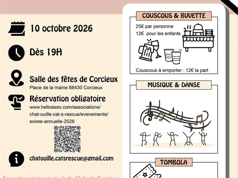 Image 1 : Soirée annuelle de l'association Chat'ouille background