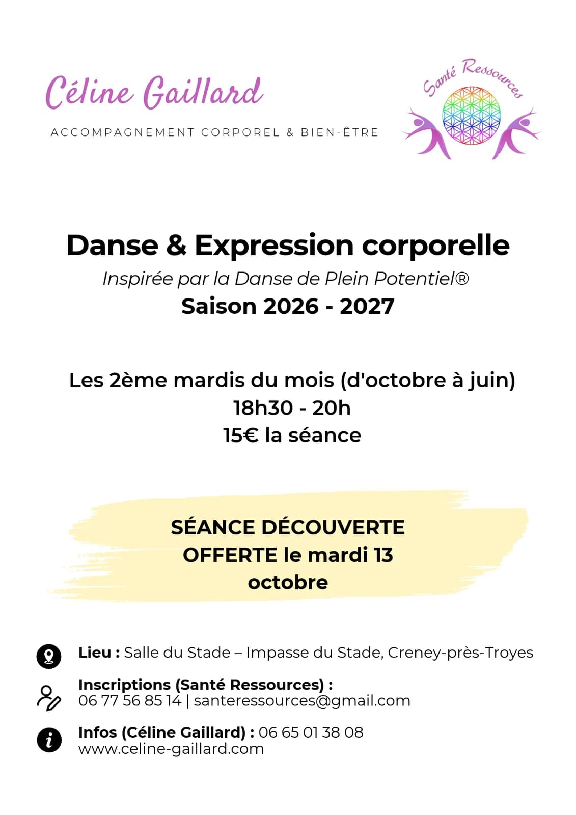 Image 1 : Danse & Expression corporelle : atelier découverte background