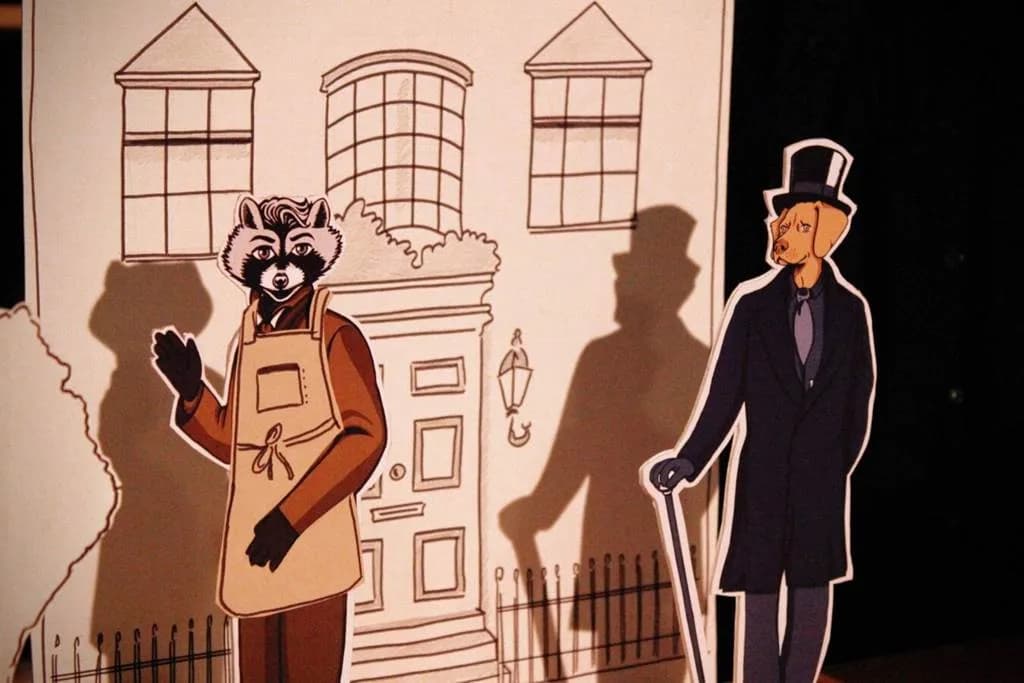Image 1 : Théâtre de papier - Exploration Jules Verne background