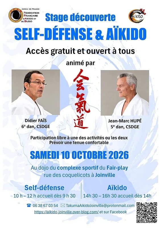 Image 1 : Stage de découverte de la self-défense et de l'Aïkido background