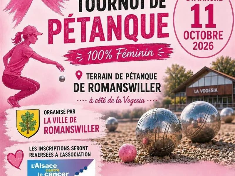 Image 1 : Octobre Rose : tournoi de pétanque background