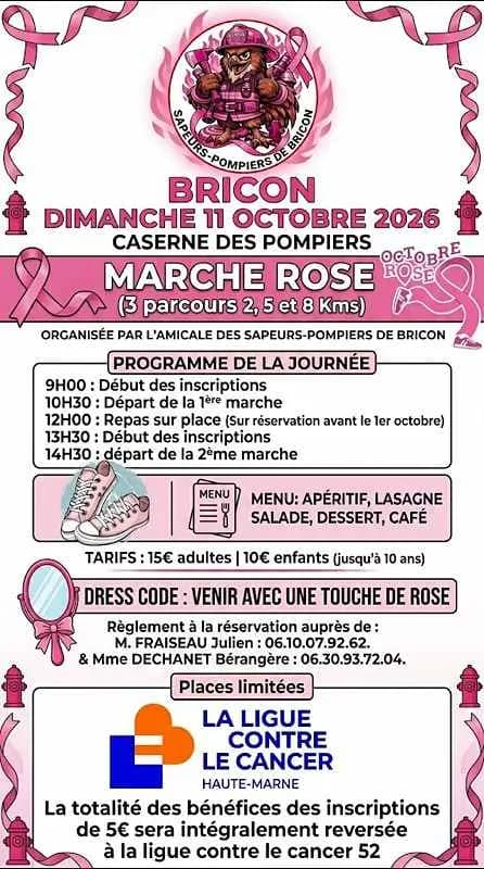 Image 1 : Marche rose à Bricon background